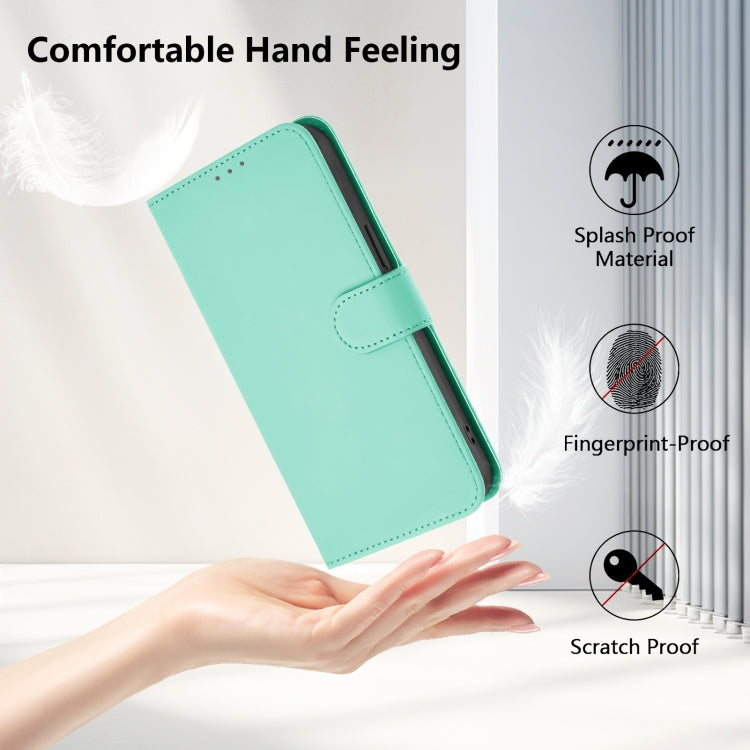 For Huawei Pura 70 Pro / 70 Pro+ Skin Feel Solid Color Leather Phone Case with Lanyard(Mint Green) - Huawei Cases by PMC Jewellery | Online Shopping South Africa | PMC Jewellery | Buy Now Pay Later Mobicred