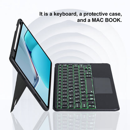 For Huawei MatePad 11 2021 Detachable Backlit Bluetooth Keyboard Leather Case with Touchpad(Black) - Huawei Keyboard by PMC Jewellery | Online Shopping South Africa | PMC Jewellery | Buy Now Pay Later Mobicred