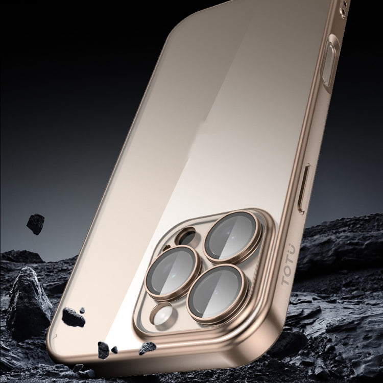 For iPhone 16 TOTU PC-2 Soft Jane Series Electroplated TPU Phone Case with Lens Film(Blue) - iPhone 16 Cases by TOTUDESIGN | Online Shopping South Africa | PMC Jewellery | Buy Now Pay Later Mobicred