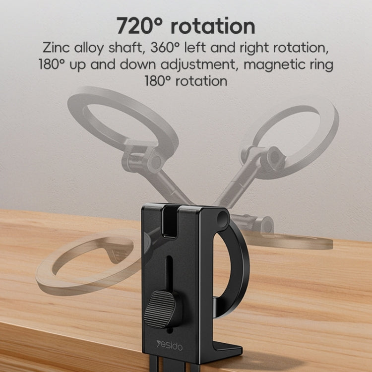 Yesido C298 Clip MagSafe Magnetic Mobile Phone Holder(Black) - free shipping - PMC Jewellery - Order now!