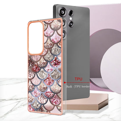 For Samsung Galaxy S25 Ultra 5G Electroplating IMD TPU Phone Case(Pink Scales) - Galaxy S25 Ultra 5G Cases by PMC Jewellery | Online Shopping South Africa | PMC Jewellery | Buy Now Pay Later Mobicred