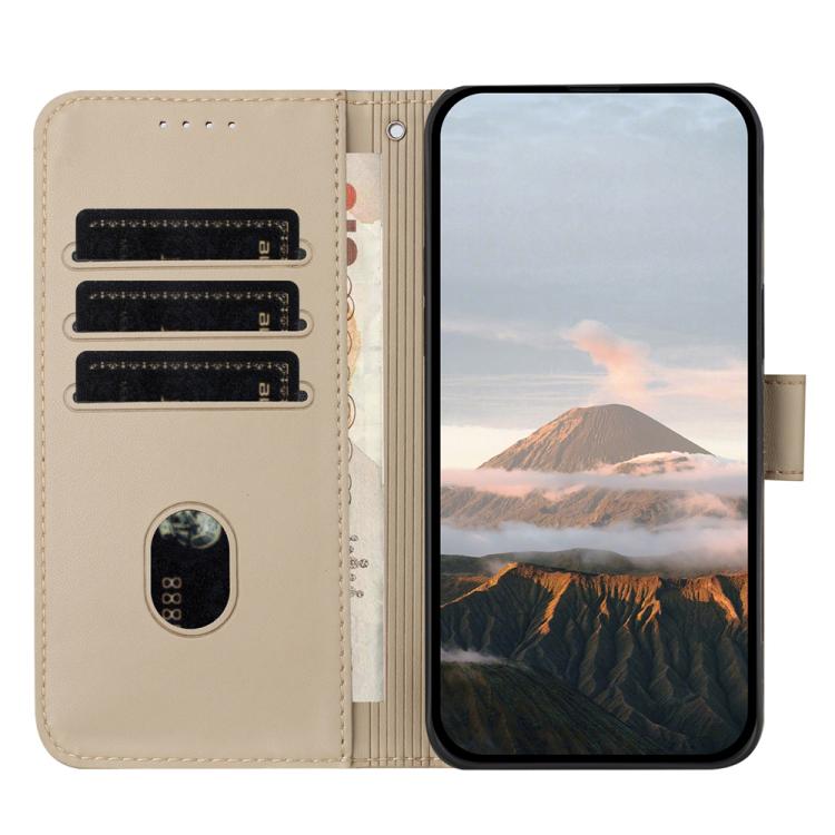 For iPhone 17 Pro Max Triangle Pattern Buckle Clasp Leather Phone Case(Gold) - free shipping - PMc TechLife - Order now!