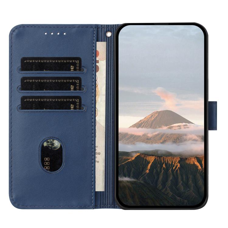 For iPhone 17 Pro Triangle Pattern Buckle Clasp Leather Phone Case(Royal Blue) - free shipping - PMc TechLife - Order now!