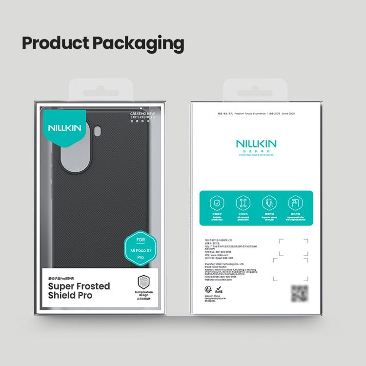For Xiaomi Poco X7 Pro NILLKIN Frosted Shield Pro PC + TPU Phone Case(Black) - free shipping - PMc TechLife - Order now!
