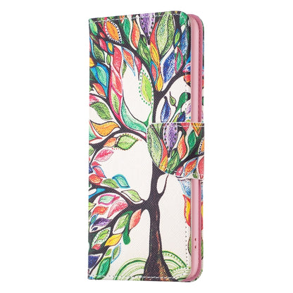 For Samsung Galaxy S25 5G Colored Drawing Pattern Leather Phone Case(Tree Life) - Galaxy S25 5G Cases by PMC Jewellery | Online Shopping South Africa | PMC Jewellery | Buy Now Pay Later Mobicred