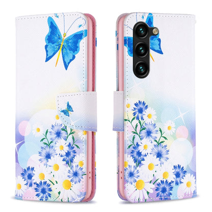 For Samsung Galaxy S25+ 5G Colored Drawing Pattern Leather Phone Case(Butterfly Love) - Galaxy S25+ 5G Cases by PMC Jewellery | Online Shopping South Africa | PMC Jewellery | Buy Now Pay Later Mobicred