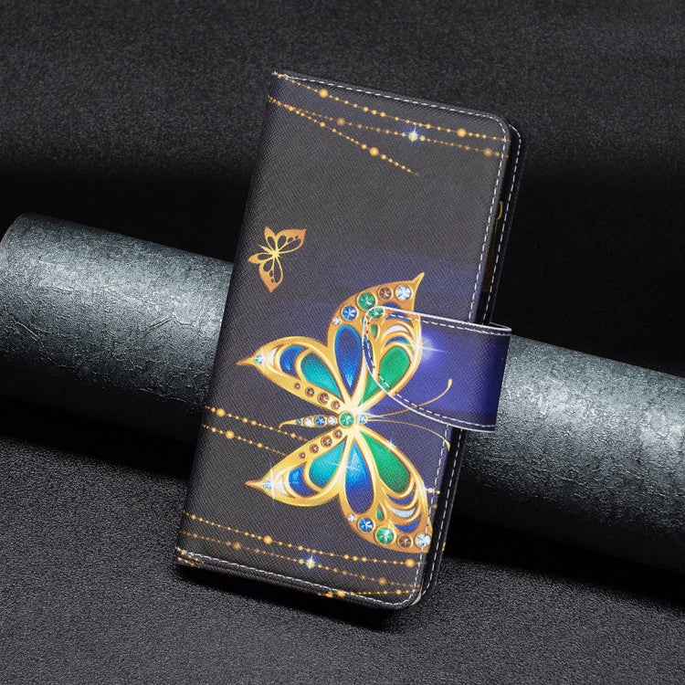 For Samsung Galaxy S25+ 5G Colored Drawing Pattern Zipper Leather Phone Case(Big Butterfly) - Galaxy S25+ 5G Cases by PMC Jewellery | Online Shopping South Africa | PMC Jewellery | Buy Now Pay Later Mobicred