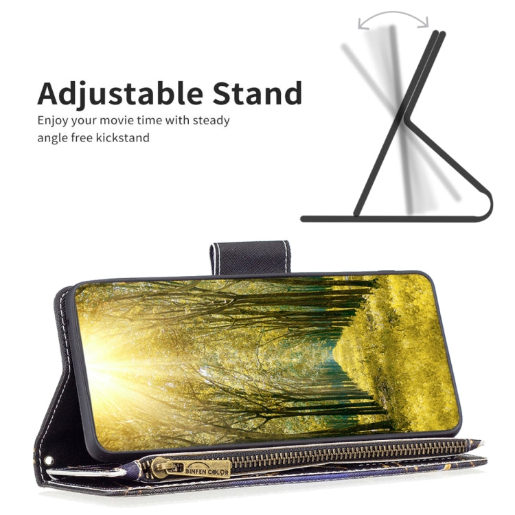 For Samsung Galaxy S25+ 5G Colored Drawing Pattern Zipper Leather Phone Case(Big Butterfly) - Galaxy S25+ 5G Cases by PMC Jewellery | Online Shopping South Africa | PMC Jewellery | Buy Now Pay Later Mobicred