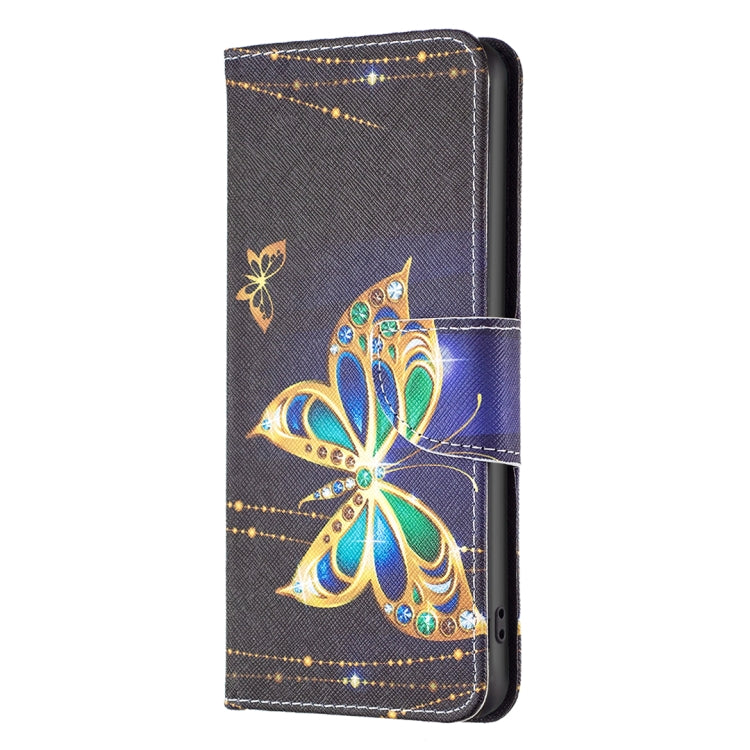 For Samsung Galaxy S25 5G Colored Drawing Pattern Leather Phone Case(Big Butterfly) - Galaxy S25 5G Cases by PMC Jewellery | Online Shopping South Africa | PMC Jewellery | Buy Now Pay Later Mobicred