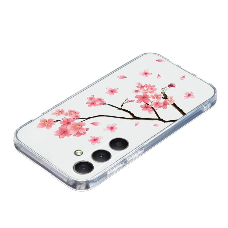 For Samsung Galaxy S25 5G Colorful Painting Pattern TPU Phone Case(Plum Blossom) - Galaxy S25 5G Cases by PMC Jewellery | Online Shopping South Africa | PMC Jewellery | Buy Now Pay Later Mobicred