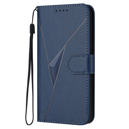 For Huawei Pura 70 Triangle Pattern Buckle Clasp Leather Phone Case(Royal Blue) - Huawei Cases by PMC Jewellery | Online Shopping South Africa | PMC Jewellery | Buy Now Pay Later Mobicred