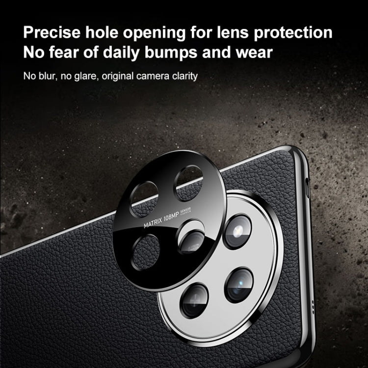 For Honor 300 Ultra Genuine Leather PC Phone Case(Black) - Honor Cases by PMC TechLife | Online Shopping South Africa | PMC TechLife | Buy Now Pay Later Mobicred