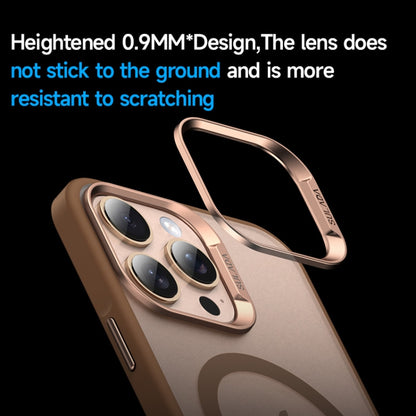 For iPhone 16 Pro SULADA Light Sand MagSafe Magnetic PC Hybrid TPU Phone Case(Gold) - iPhone 16 Pro Cases by SULADA | Online Shopping South Africa | PMC Jewellery | Buy Now Pay Later Mobicred