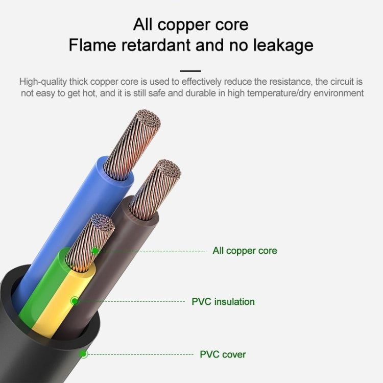 EU Plug Computer PC Power Cord 3 Pin Cable, Length:5m(Black) - Power Cord by PMC TechLife | Online Shopping South Africa | PMC TechLife | Buy Now Pay Later Mobicred