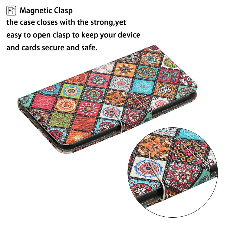 For Samsung Galaxy S25+ 5G Colored Drawing Pattern Leather Phone Case(Ethnic Style) - Galaxy S25+ 5G Cases by PMC Jewellery | Online Shopping South Africa | PMC Jewellery | Buy Now Pay Later Mobicred