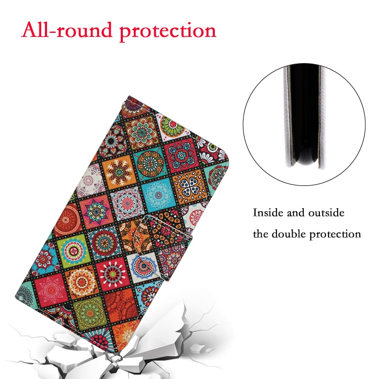 For Samsung Galaxy S25+ 5G Colored Drawing Pattern Leather Phone Case(Ethnic Style) - Galaxy S25+ 5G Cases by PMC Jewellery | Online Shopping South Africa | PMC Jewellery | Buy Now Pay Later Mobicred