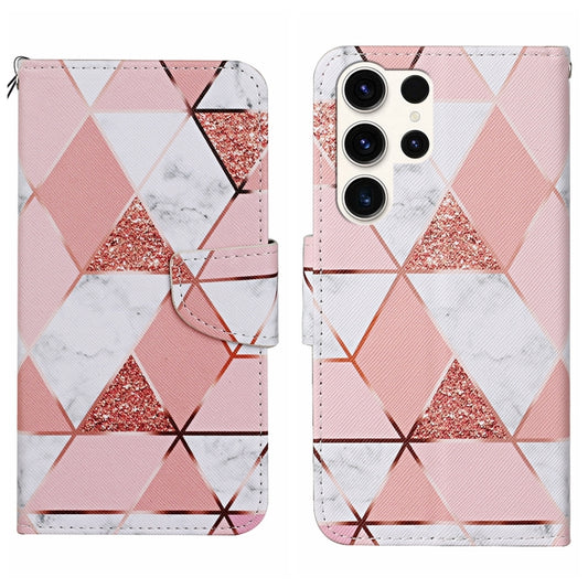 For Samsung Galaxy S25 Ultra 5G Colored Drawing Pattern Leather Phone Case(Marble) - Galaxy S25 Ultra 5G Cases by PMC Jewellery | Online Shopping South Africa | PMC Jewellery | Buy Now Pay Later Mobicred