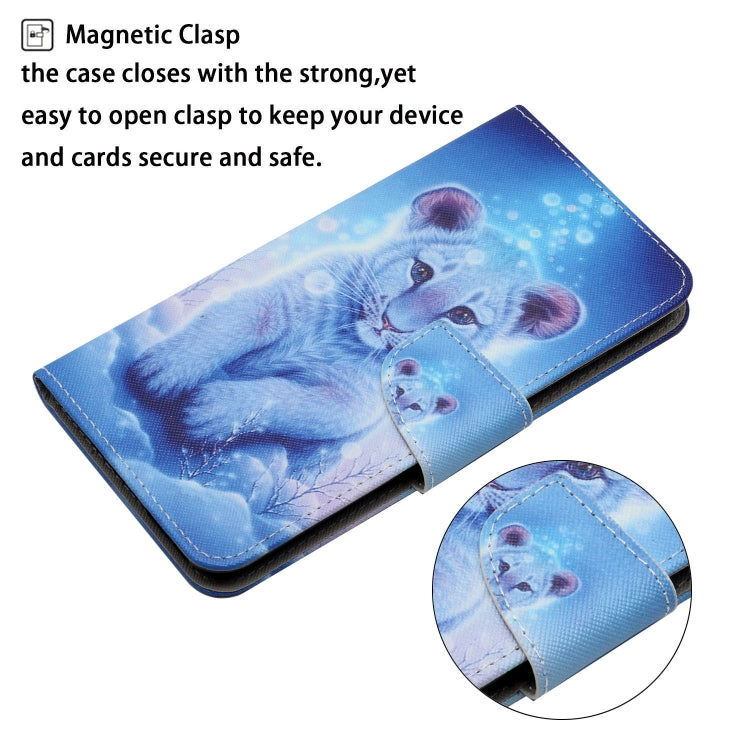 For Samsung Galaxy S25 Ultra 5G Colored Drawing Pattern Leather Phone Case(Little Leopard) - Galaxy S25 Ultra 5G Cases by PMC Jewellery | Online Shopping South Africa | PMC Jewellery | Buy Now Pay Later Mobicred