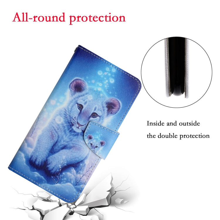 For Samsung Galaxy S25 Ultra 5G Colored Drawing Pattern Leather Phone Case(Little Leopard) - Galaxy S25 Ultra 5G Cases by PMC Jewellery | Online Shopping South Africa | PMC Jewellery | Buy Now Pay Later Mobicred