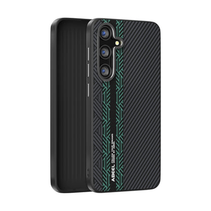 For Samsung Galaxy S25 5G ABEEL 6D Micro Relief MagSafe Magnetic Phone Case(Green) - Galaxy S25 5G Cases by PMC Jewellery | Online Shopping South Africa | PMC Jewellery | Buy Now Pay Later Mobicred