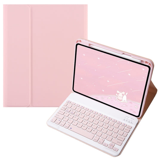 For Infinix Xpad 11 inch Candy Color Square Keys Bluetooth Keyboard Leather Case(Pink) - Others Keyboard by PMC Jewellery | Online Shopping South Africa | PMC Jewellery | Buy Now Pay Later Mobicred