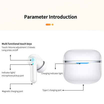 Bluetooth 5.3 In-ear AI Smart Recognition Hearing Aid(White) - Hearing Aids by PMC Jewellery | Online Shopping South Africa | PMC Jewellery | Buy Now Pay Later Mobicred