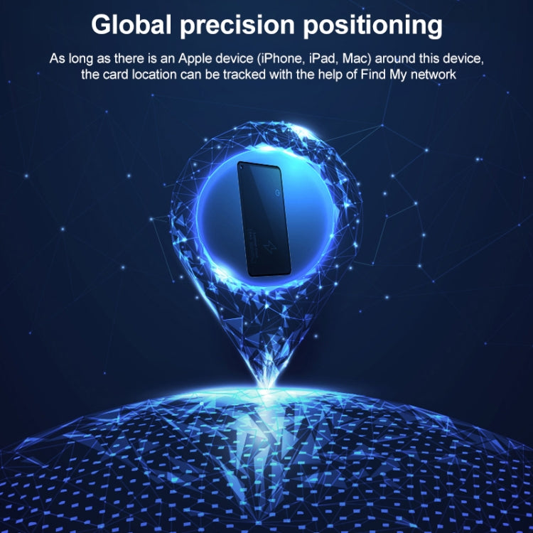 F5 Ultra-thin Card Type Location Tracker Anti-lost Device(Black) - Personal Tracker by PMC Jewellery | Online Shopping South Africa | PMC Jewellery | Buy Now Pay Later Mobicred