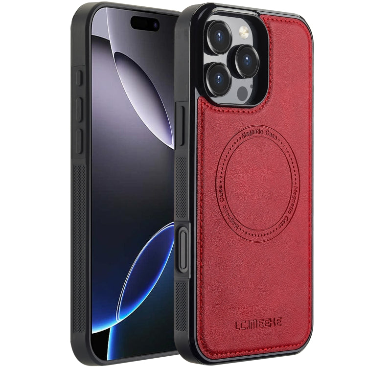 For iPhone 16 Pro LC.IMEEKE Magsafe Phone Case(Red) - free shipping - PMC Jewellery - Order now!