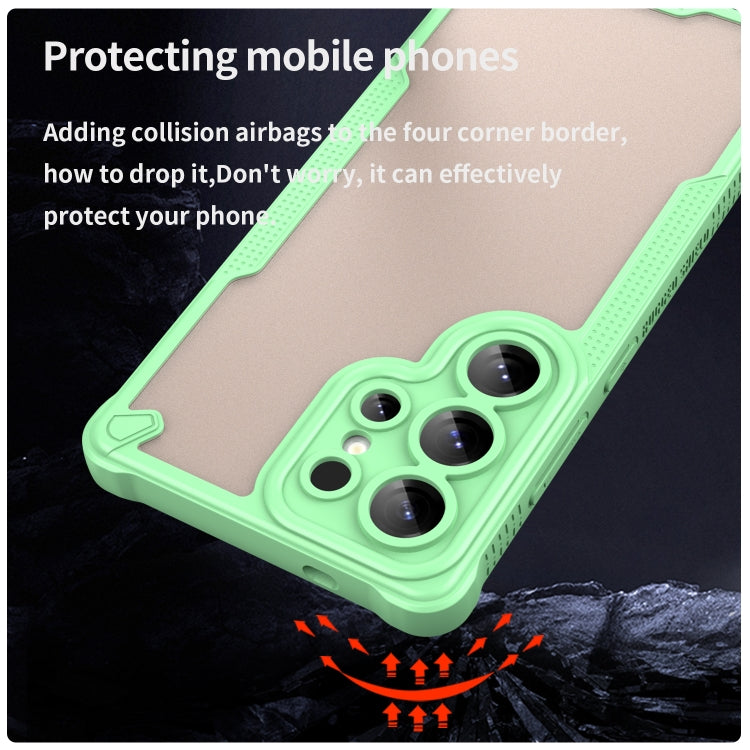 For Samsung Galaxy S25 Ultra 5G Armor Glaze PC Hybrid TPU Phone Case(Green) - Galaxy S25 Ultra 5G Cases by PMC Jewellery | Online Shopping South Africa | PMC Jewellery | Buy Now Pay Later Mobicred