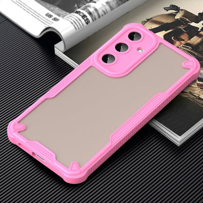 For Samsung Galaxy S25+ 5G Armor Glaze PC Hybrid TPU Phone Case(Pink) - Galaxy S25+ 5G Cases by PMC Jewellery | Online Shopping South Africa | PMC Jewellery | Buy Now Pay Later Mobicred