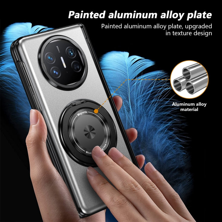 For Huawei Mate X5 Gold Medal Rotating Folding Series Ring Holder Phone Case(Silver) - Huawei Cases by PMC TechLife | Online Shopping South Africa | PMC TechLife | Buy Now Pay Later Mobicred