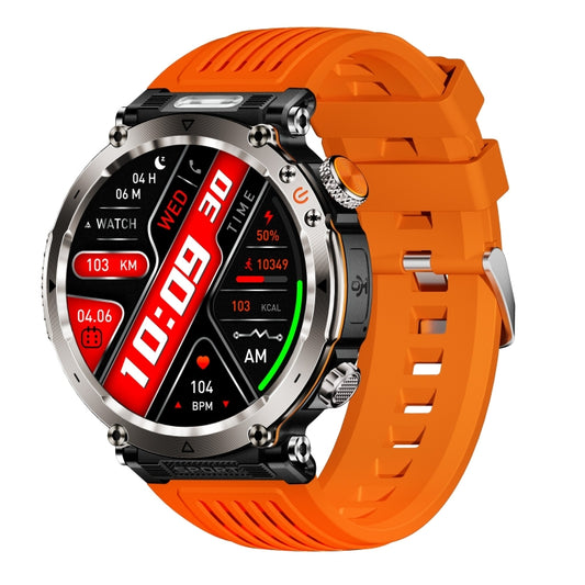 HT30 1.7 inch IP68 Waterproof Silicone Band Smart Watch, Support Flashlight / Banknote Detector Light / Compass(Orange) - Smart Wristbands by PMC Jewellery | Online Shopping South Africa | PMC Jewellery | Buy Now Pay Later Mobicred