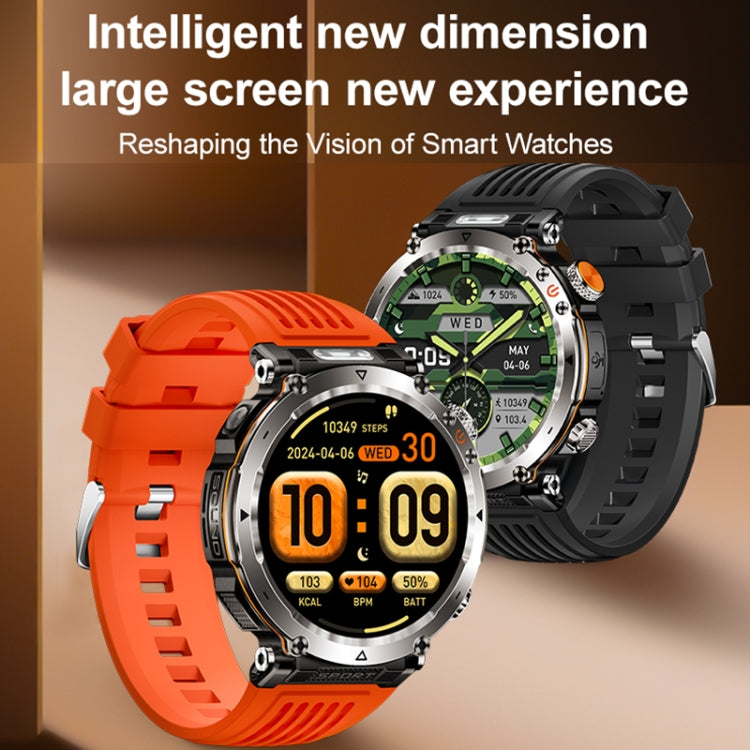 HT30 1.7 inch IP68 Waterproof Camouflage Silicone Band Smart Watch, Support Flashlight / Banknote Detector Light / Compass(Army Green) - Smart Wristbands by PMC TechLife | Online Shopping South Africa | PMC TechLife | Buy Now Pay Later Mobicred