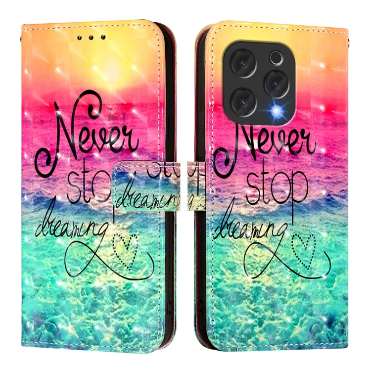 For Doogee N55 Plus 3D Painting Horizontal Flip Leather Phone Case(Chasing Dreams) - More Brand by PMC TechLife | Online Shopping South Africa | PMC TechLife | Buy Now Pay Later Mobicred
