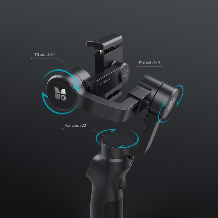 FUNSNAP Capture 2s Smart 3-Axis Handheld Gimbal Phone Live Stabilizer, Basic Version(Black) - free shipping - PMC TechLife - Order now!