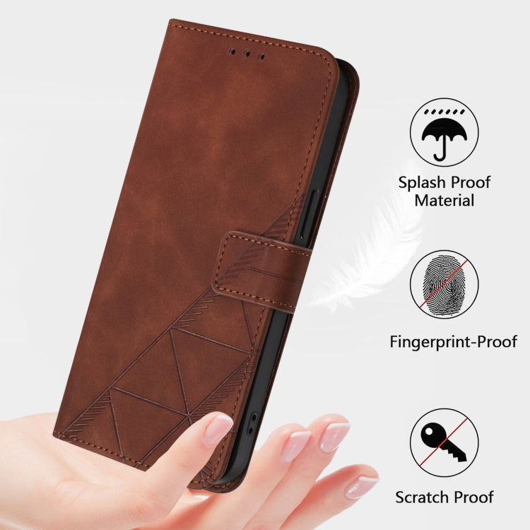 For Doogee N55 Plus Crossbody 3D Embossed Flip Leather Phone Case(Brown) - free shipping - PMC TechLife - Order now!