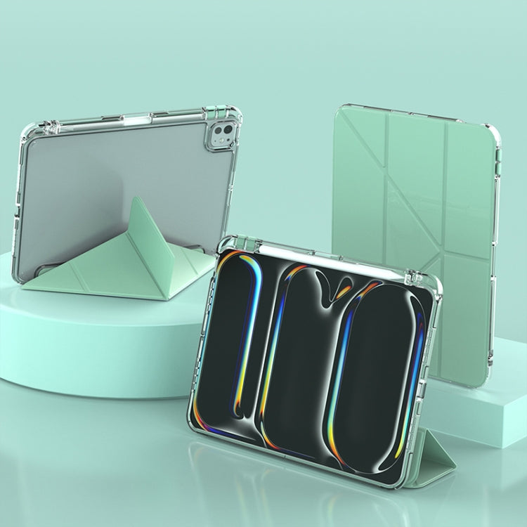 For iPad Pro 13 2024 mutural Y-Shape Deformation Leather Tablet Case(Green) - free shipping - PMc TechLife - Order now!