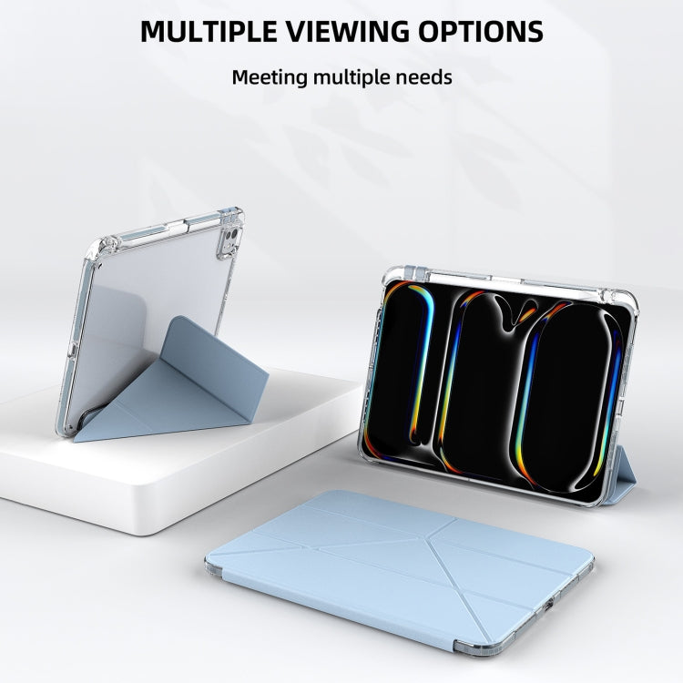 For iPad 2025 / 2022 mutural Y-Shape Deformation Leather Tablet Case(Yellow) - free shipping - PMc TechLife - Order now!