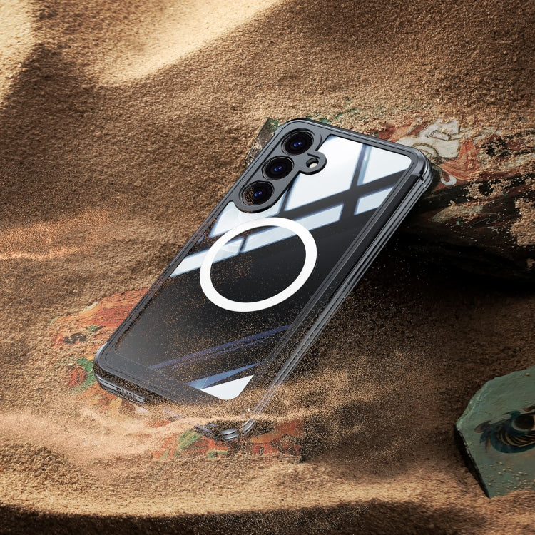 For Samsung Galaxy S25 5G RedPepper Tempered Glass MagSafe Phone Case(Black) - Galaxy S25 5G Cases by RedPepper | Online Shopping South Africa | PMC Jewellery | Buy Now Pay Later Mobicred