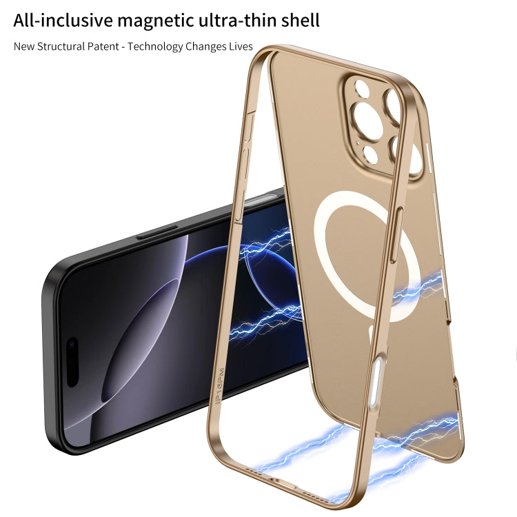 For iPhone 16 Pro Max GKK MagSafe Full Coverage Phone Case(Gold) - free shipping - PMC Jewellery - Order now!
