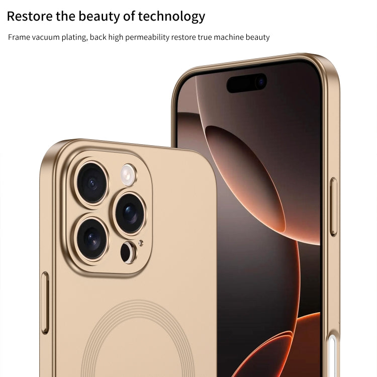 For iPhone 16 Pro GKK MagSafe Full Coverage Phone Case(Gold) - free shipping - PMC Jewellery - Order now!