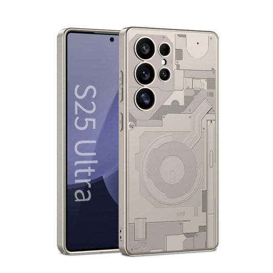 For Samsung Galaxy S25 Ultra 5G GKK AG Craft Skin Feel Circuit Diagram Edition Full Coverage Phone Case(Titanium Gray) - Galaxy S25 Ultra 5G Cases by GKK | Online Shopping South Africa | PMC Jewellery | Buy Now Pay Later Mobicred