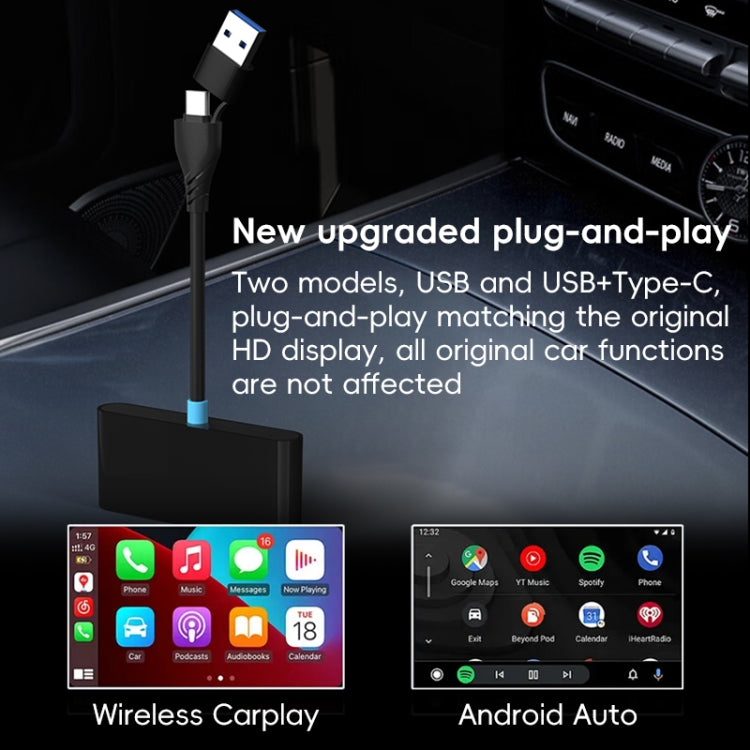 P40 CarPlay and Android Auto Car Connectivity Box Wireless Adapter(Black) - free shipping - PMC Jewellery - Order now!
