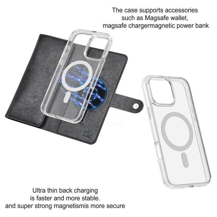 For iPhone 16 Pro ViLi GVS-C Series MagSafe Magnetic RFID Leather Flip Phone Case(Black) - free shipping - PMC Jewellery - Order now!
