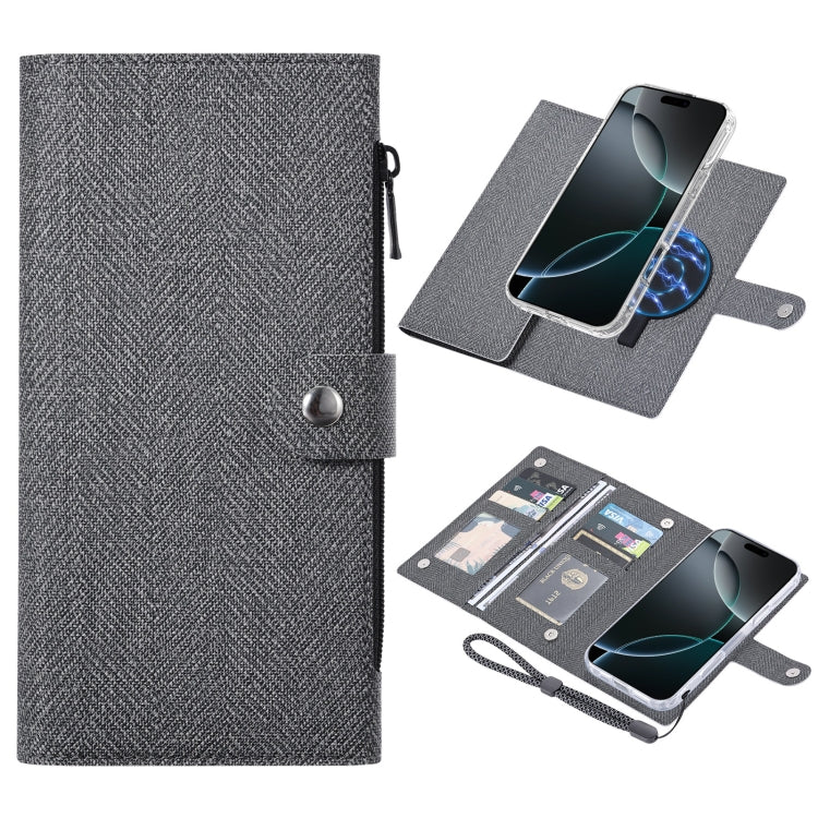 For iPhone 16 Pro Max ViLi GBS-C Series MagSafe Magnetic RFID Leather Flip Phone Case(Black) - free shipping - PMC Jewellery - Order now!