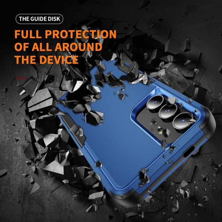 For Samsung Galaxy S25 5G TPU + PC Shockproof Protective Phone Case(Royal Blue + Black) - Galaxy S25 5G Cases by PMC Jewellery | Online Shopping South Africa | PMC Jewellery | Buy Now Pay Later Mobicred