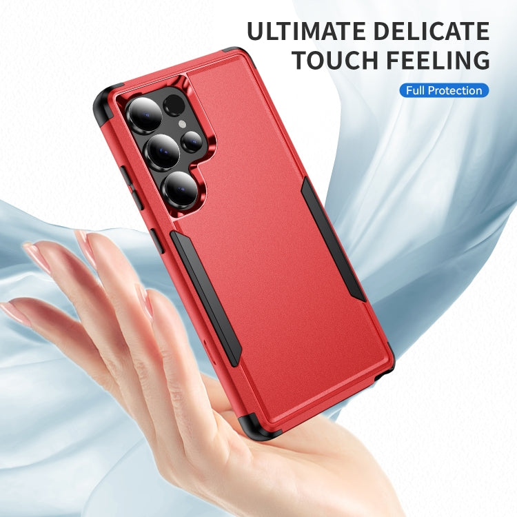 For Samsung Galaxy S25 Ultra 5G TPU + PC Shockproof Protective Phone Case(Red + Black) - Galaxy S25 Ultra 5G Cases by PMC Jewellery | Online Shopping South Africa | PMC Jewellery | Buy Now Pay Later Mobicred