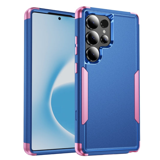 For Samsung Galaxy S25 Ultra 5G TPU + PC Shockproof Protective Phone Case(Royal Blue + Pink) - Galaxy S25 Ultra 5G Cases by PMC Jewellery | Online Shopping South Africa | PMC Jewellery | Buy Now Pay Later Mobicred