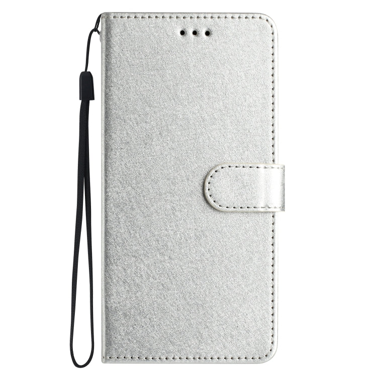 For Samsung Galaxy S25 Ultra 5G Silk Texture Horizontal Flip Leather Phone Case(Silver) - Galaxy S25 Ultra 5G Cases by PMC Jewellery | Online Shopping South Africa | PMC Jewellery | Buy Now Pay Later Mobicred