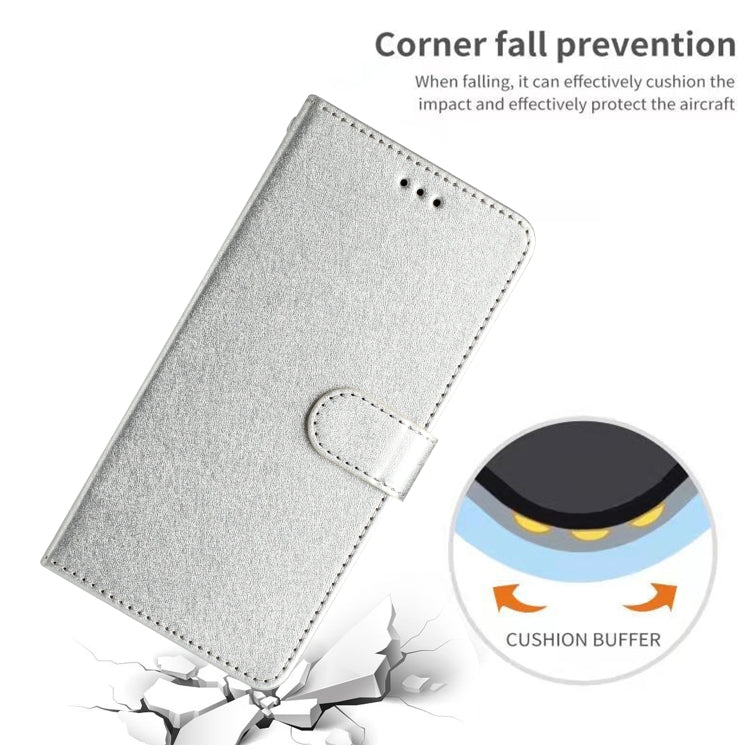 For Samsung Galaxy S25 Ultra 5G Silk Texture Horizontal Flip Leather Phone Case(Silver) - Galaxy S25 Ultra 5G Cases by PMC Jewellery | Online Shopping South Africa | PMC Jewellery | Buy Now Pay Later Mobicred